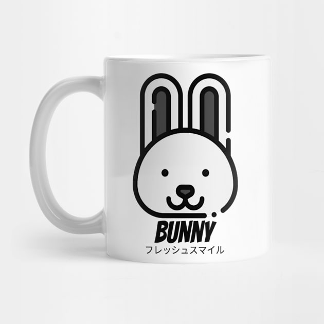 Bunny Rabbit White Grey Animal by BradleyHeal